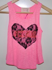 California Kisses Dancewear Girls Large Pink Tank Top Dance Gymnastics New