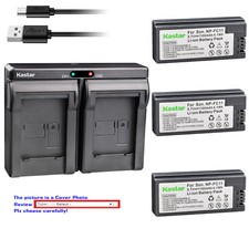 Kastar Battery Dual Charger for Sony Original NP-FC11 NPFC10 Battery OEM BC-VC10