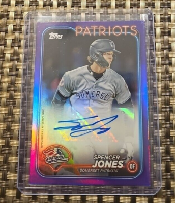 2024 Topps Pro Debut Spencer Jones AUTO #ed /299 PURPLE FOIL 