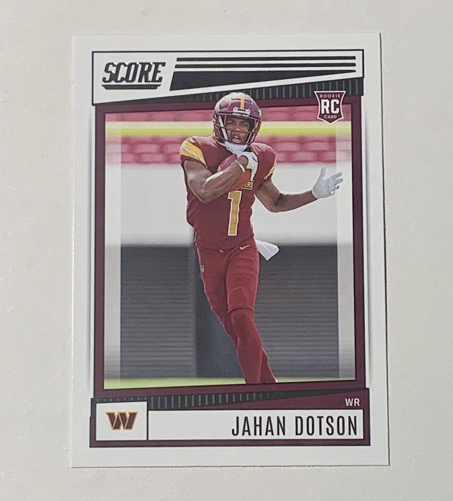 2022 Panini Score Jahan Dotson RC #381 Washington Commanders
