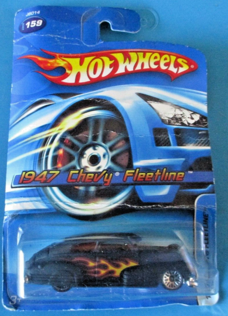 2006 Hot Wheels 1947 Chevy Fleetline Black With Flames #159 Low