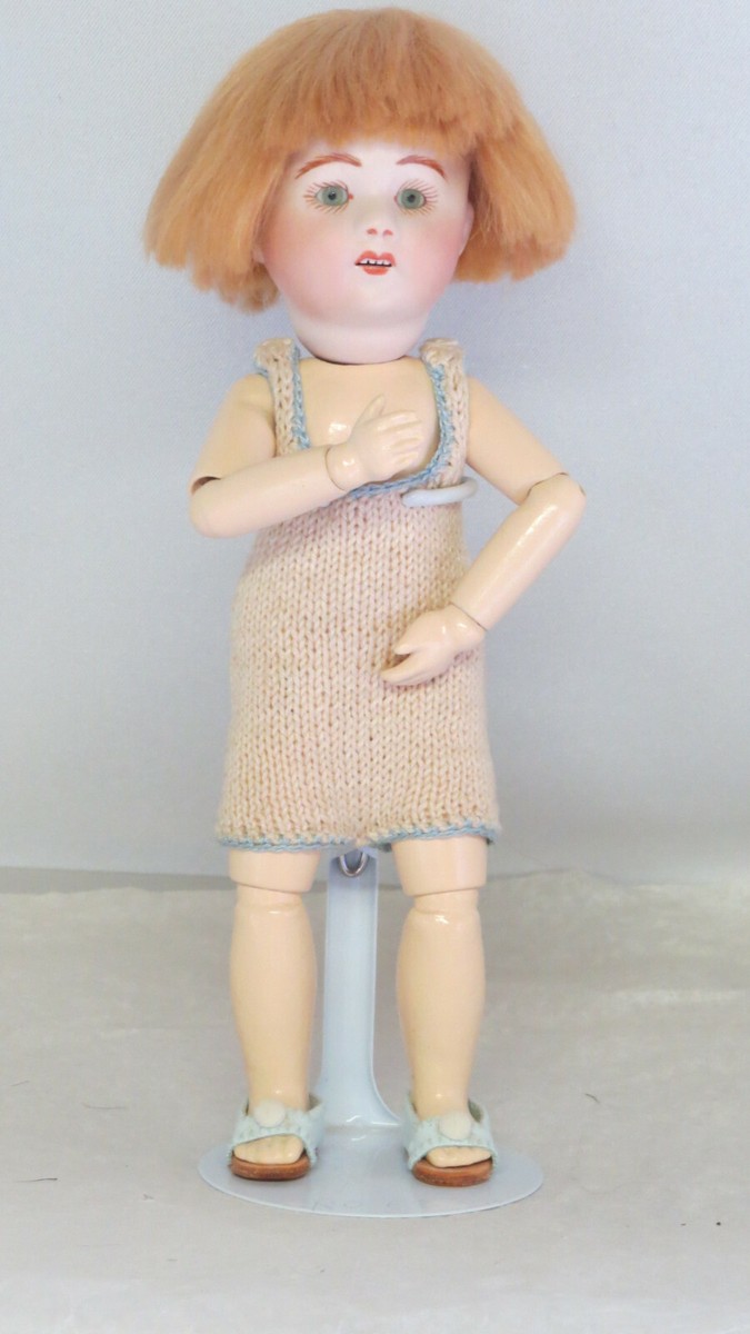 Poupée De Collection Louloute Première 24 Cm – ROCA Par ÂO – Yeux Verre, Cheveux Mohair Blond – Neuve