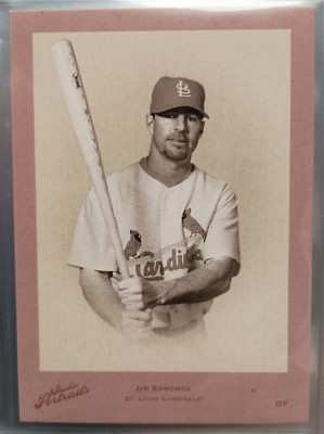 2005 Donruss Studio Portraits Jim Edmonds (SP-15) Red Studio B&W var. /45
