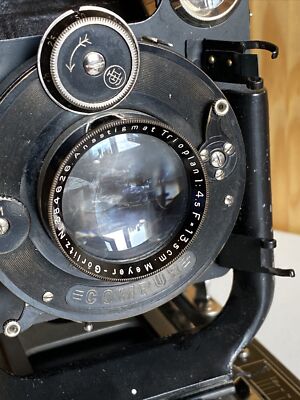 VINTAGE VOIGTLANDER COMPUR FOLING CAMERA Anastigmat Trioplan 1:4,5