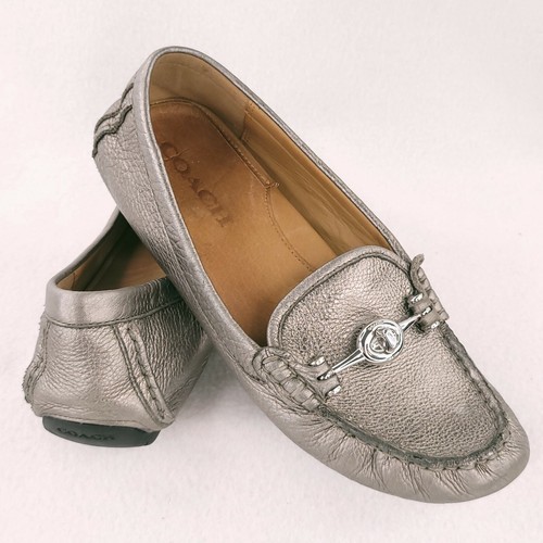 Coach Womens 6.5 Arlene Logo Silver 