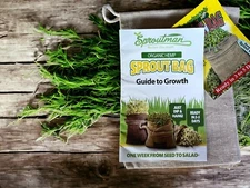 Sproutman’s Organic Hemp Sprout Bag Sprouting Kit Just Add Seeds Water 4 Greens