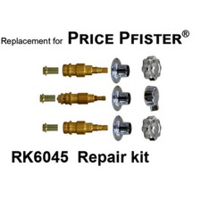 Price Pfister RK6045 3 Valve Rebuild Kit Chrome Plated