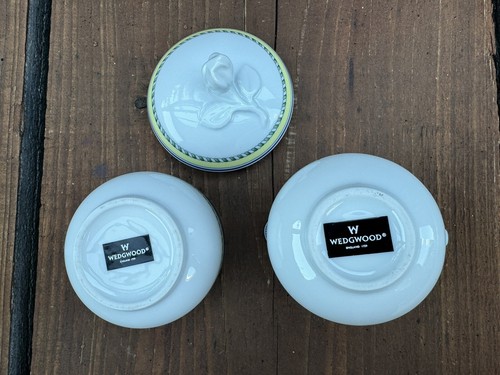 Wedgwood Tuscany Collection Covered Sugar & Creamer England Olive Retired! - Picture 4 of 4