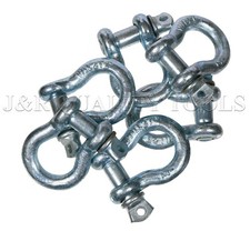 1/2" D Ring Clevis Bow Shackle Screw Pin Rigging Towing Pulling 2 Ton / 10pc Lot