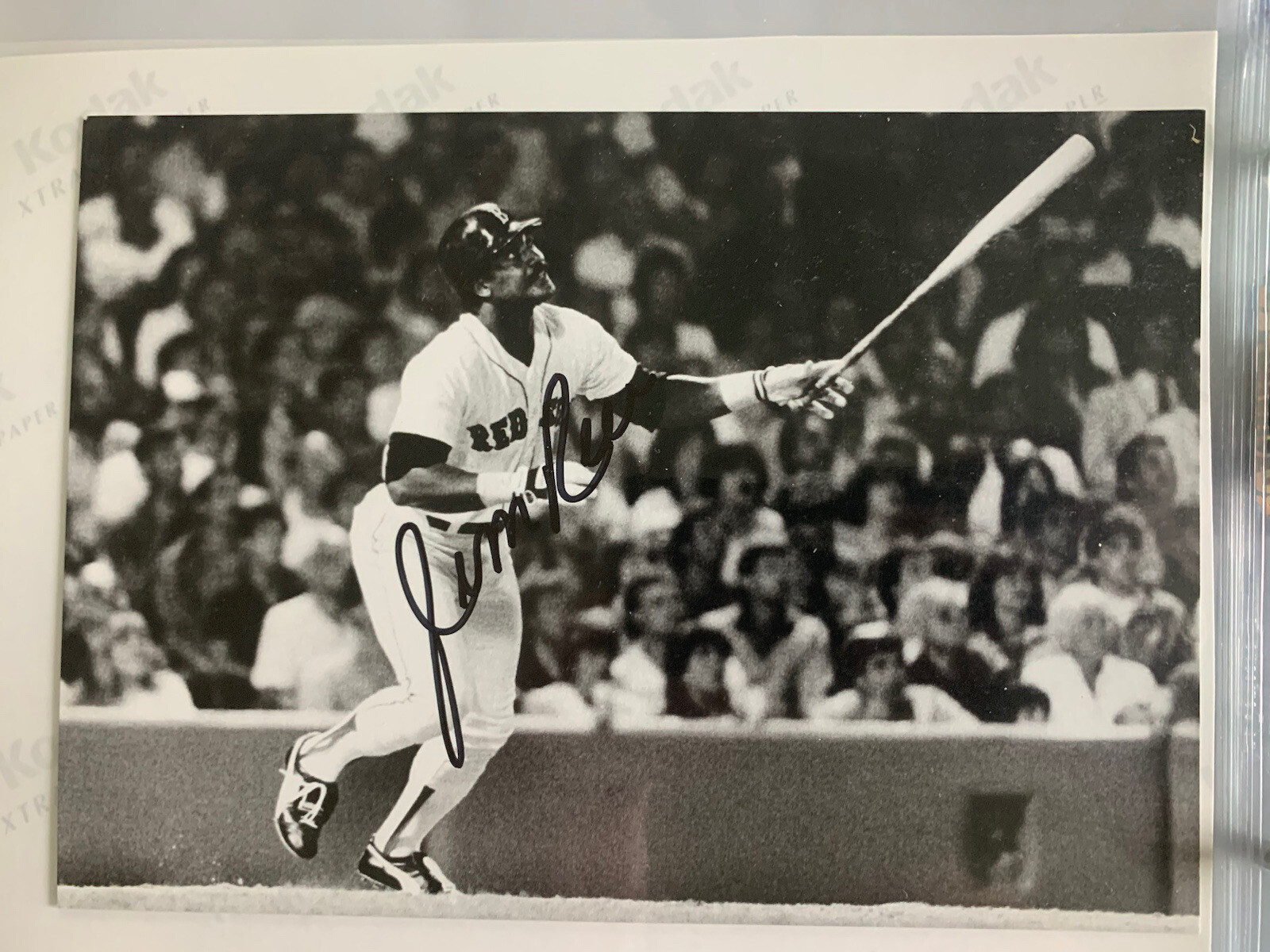 Jim Rice autographed small baseball photo. MLB HOFer. | eBay