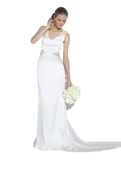 Funda de cristal/Diamante Vestidos de Novia Blanco