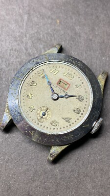 Vintage Lytime Jumping Date Early Calendar Watch 30,5mm.  Zur Reparatur