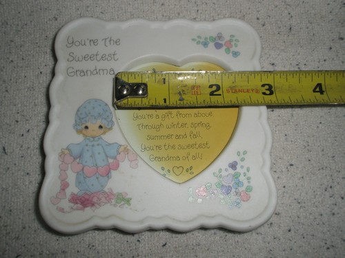 Precious Moments YOU'RE THE SWEETEST GRANDMA picture frame 1993 Enesco - Picture 8 of 10
