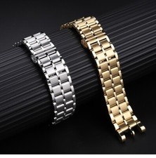 For Versace VBR VER V-RACE DUAL Steel Watchband Notch Watch Chain 24mm Bracelet