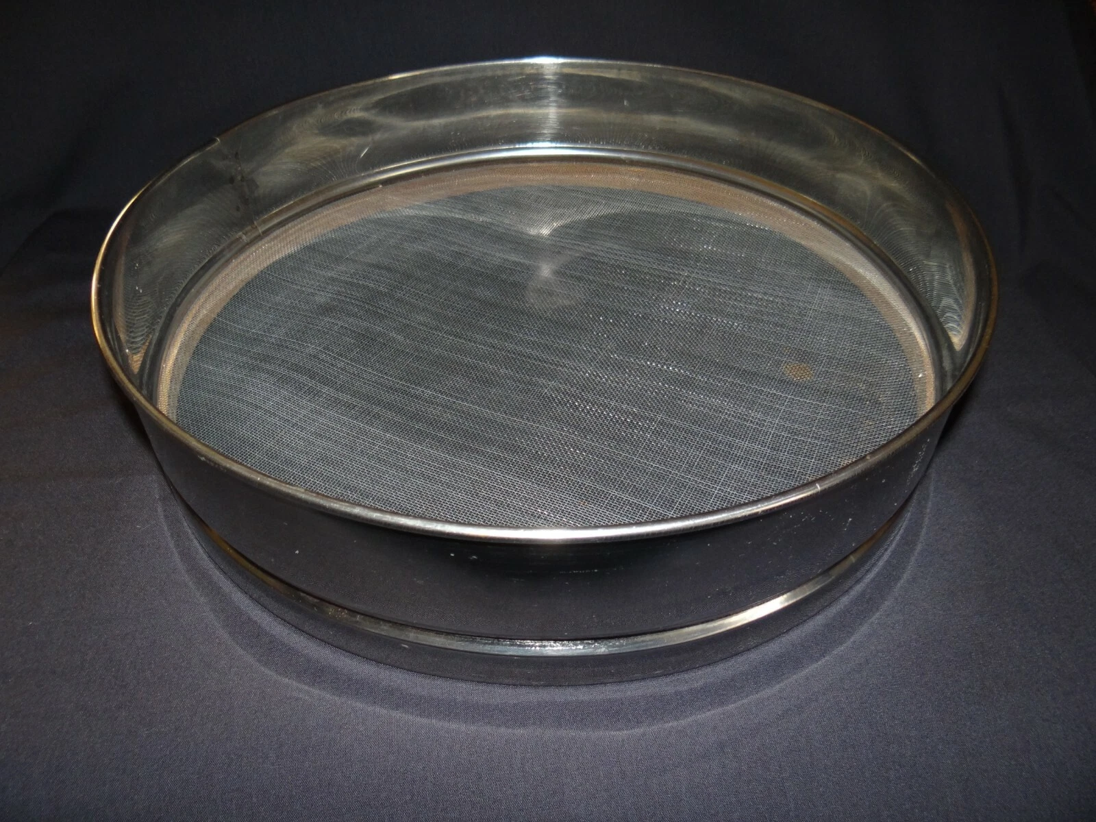 Strainer -Industrial/Laboratory Metal Fine Wire Mesh Strainer 15" Dia.