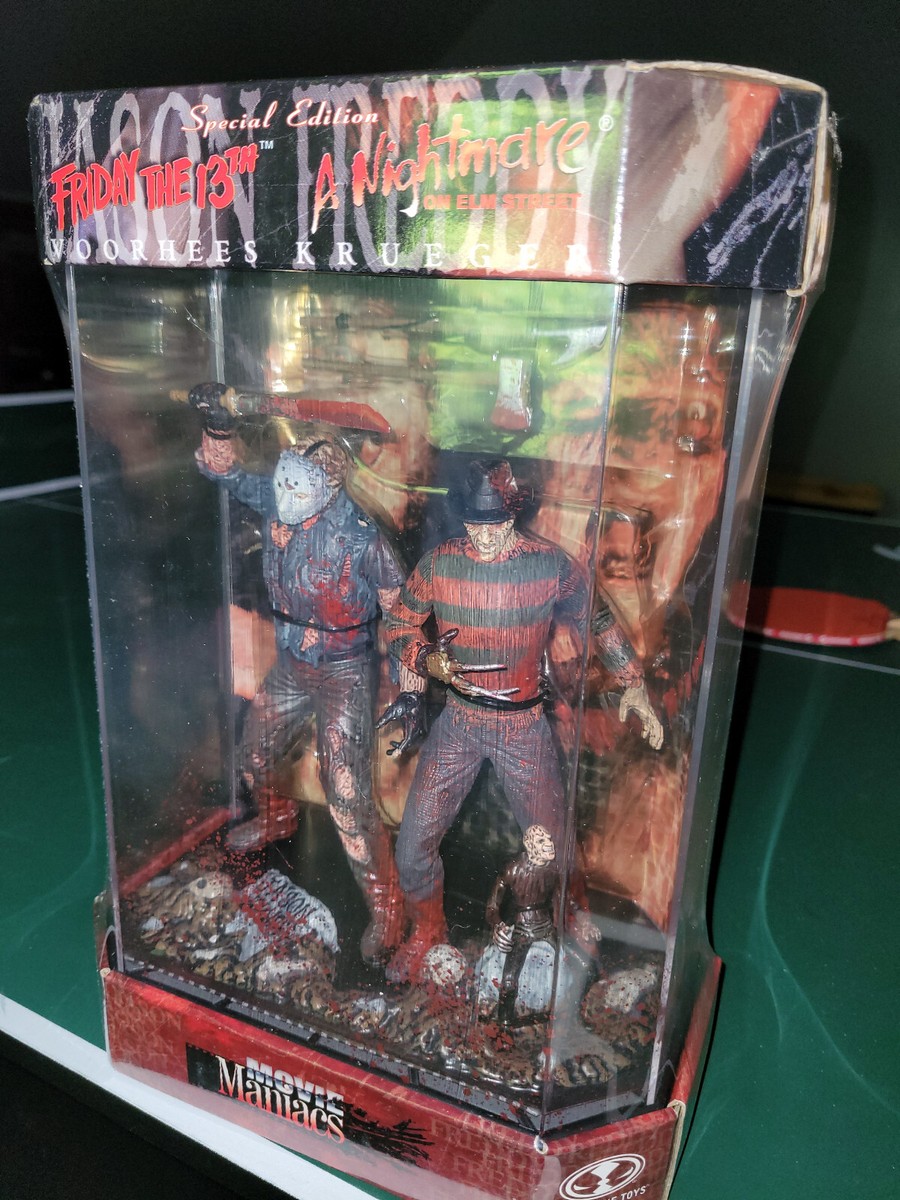 ホラー映画　フィギュアセット Movie Maniacs まとめ売り　未開封品 Jason & Freddy - Bloody Box Set - by McFarlane Movie Maniacs | eBay