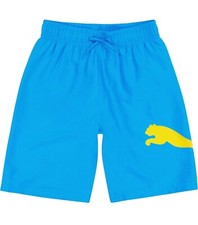 NWT Boys PUMA Swim Trunks Water Repellant Elastic Waistband with Drawcord Size 6