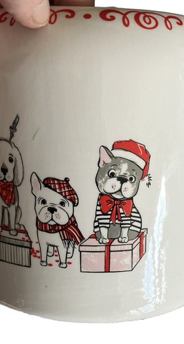 FRENCH BULLDOG AND BOSTON TERRIER AND FRIENDSHOLIDAY DECORATIVE JAR SALE SALE !! - Picture 6 of 7