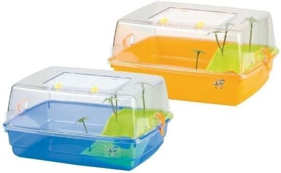 Tartarughiera Kleo 58x31x31 Cm Con Coperchio E Isola - Acquario Per Tartarughe Acquatiche Con Doppia Sicurezza - Foto 11