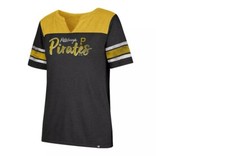 Women's '47 Brand Pittsburgh Pirates Match Tee, Size: Medium, Black NWT