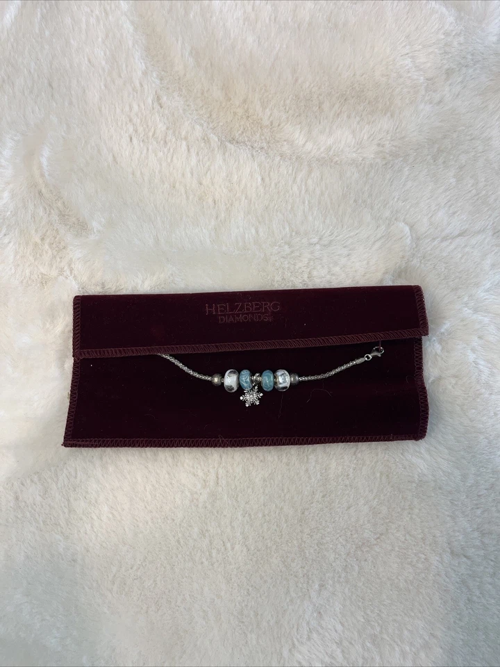 Pulsera Helzberg Diamantes Plata 925 Con 5 Dijes Foto 2 de 4