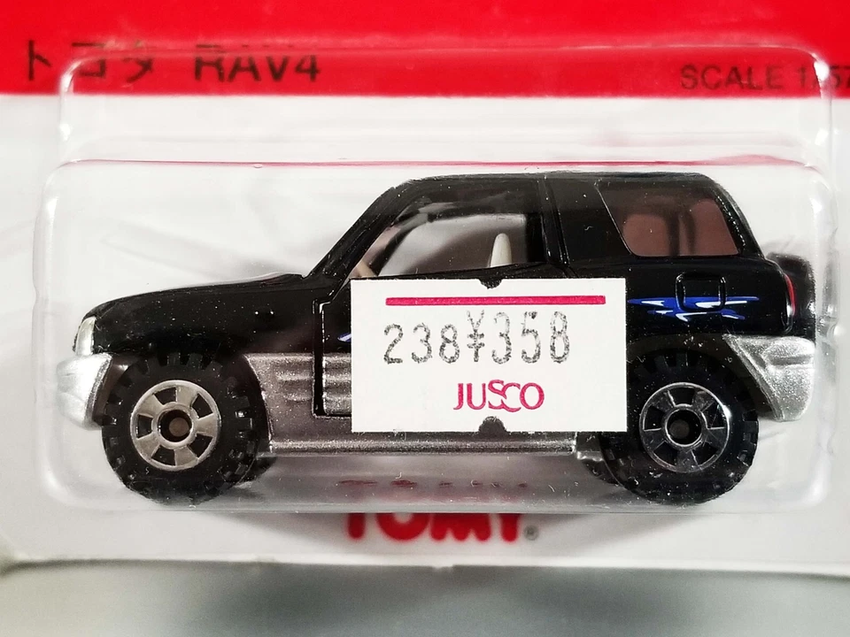 Tarjeta blister TOMY Tomica Toyota RAV4 / #24 / negra y plateada / rara Foto 2 de 4