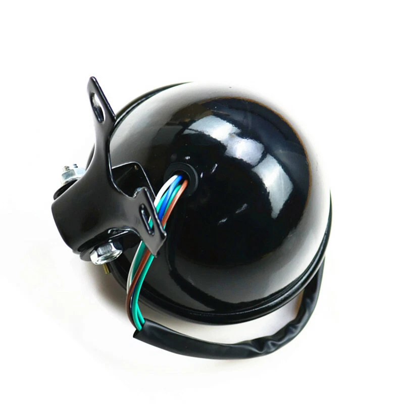 5 "phare noir moto lumière principale pour Harley Honda Kawasaki Suzuki Yamaha - Photo 3/4