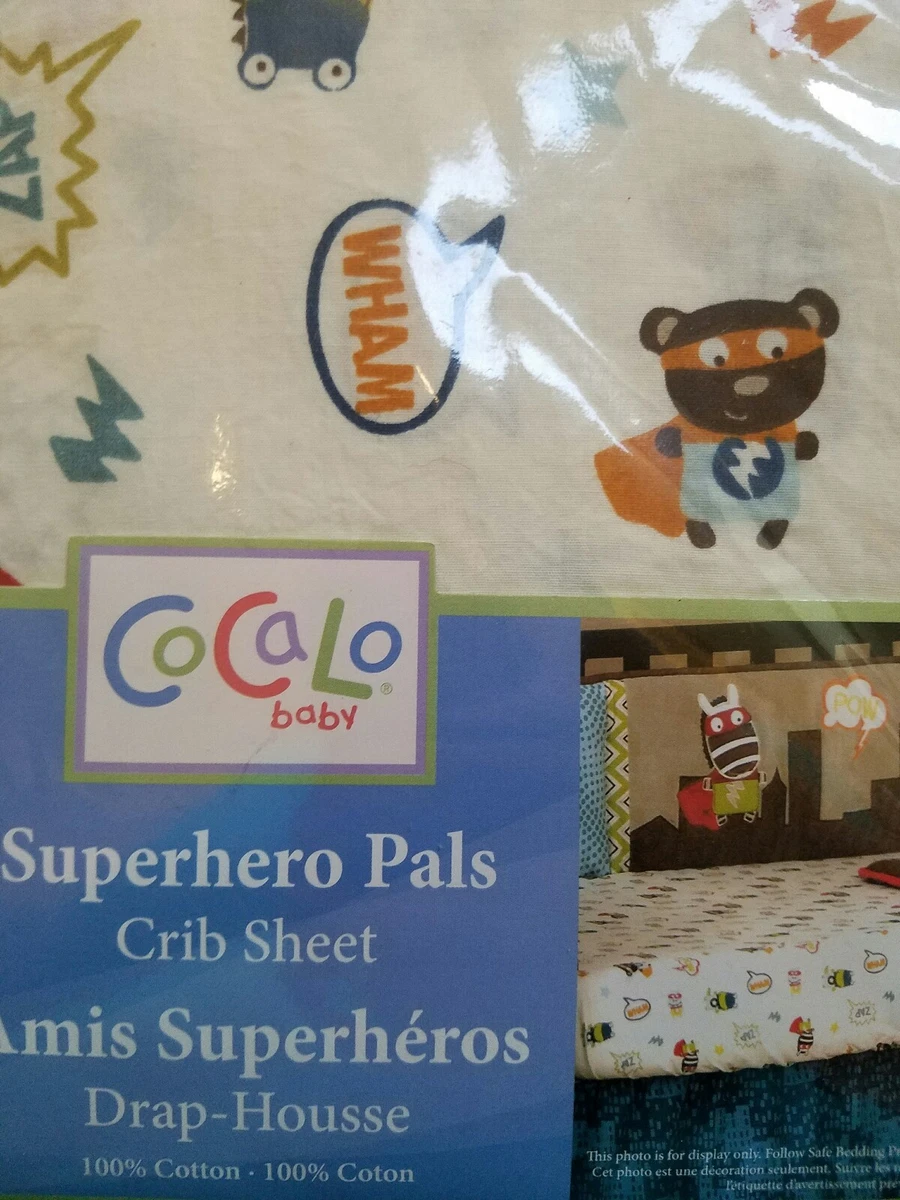 Baby superhero cheap crib bedding