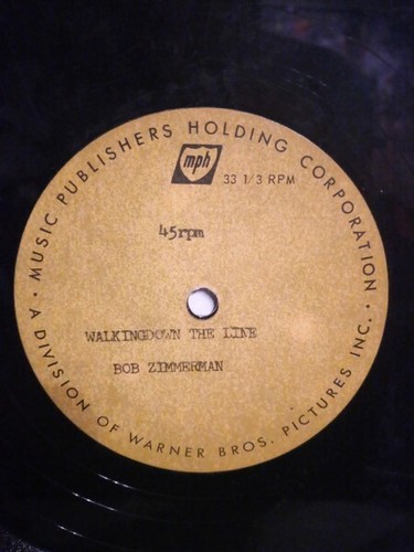 Bob Zimmerman Bob Dylan Acetate 10" Mono 45 1963 Stamped "Allied” 45 rpm LP - Picture 2 of 7