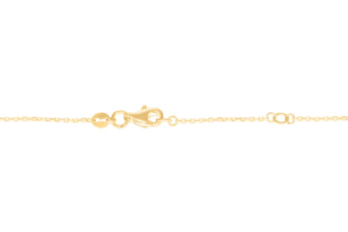 14K SOLID YELLOW GOLD HEARTS PENDANT NECKLACE - Picture 2 of 2