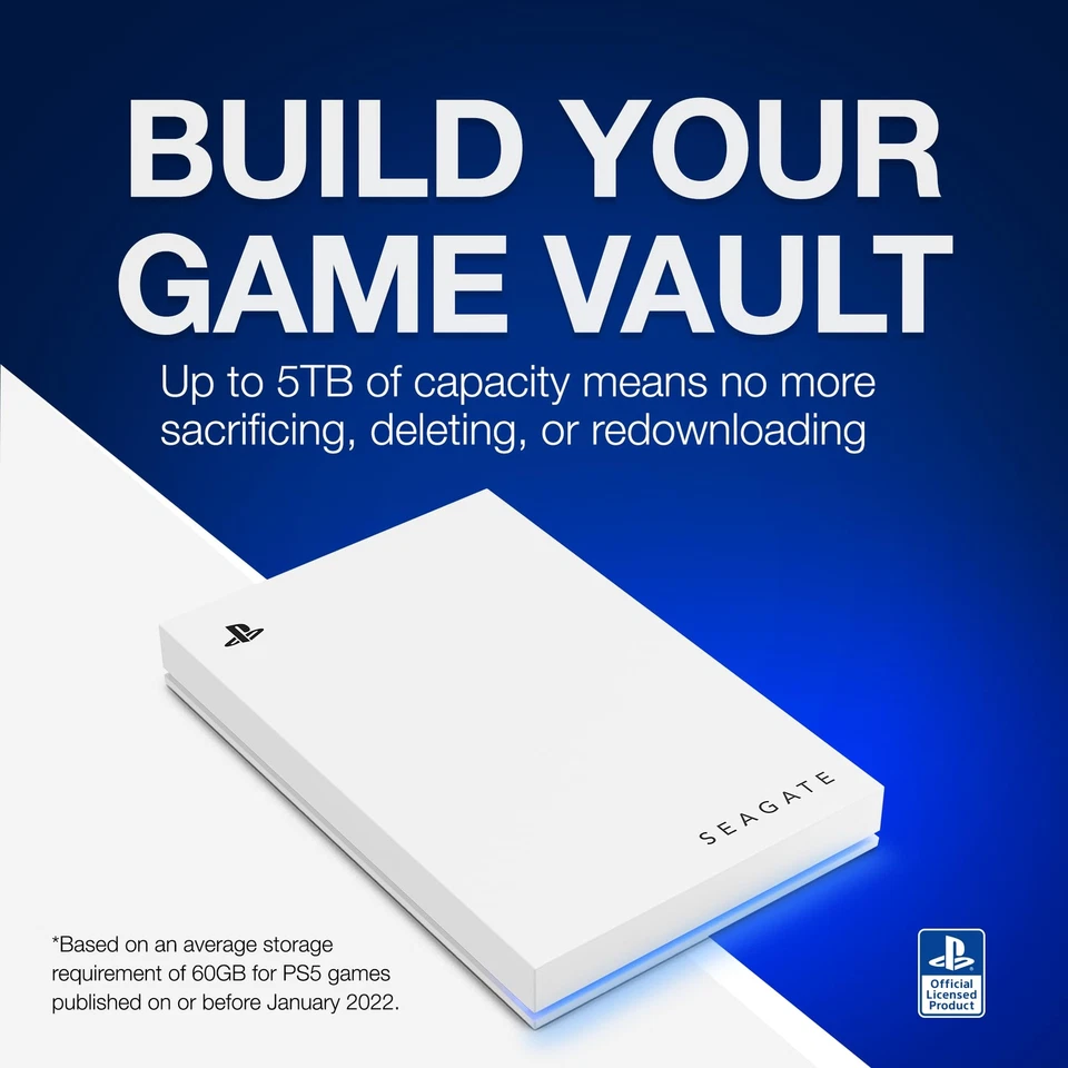Seagate Game Drive For Ps5 2Tb External Hdd - Usb 3.0, Officially Lice Personal  - Image 4 of 4
