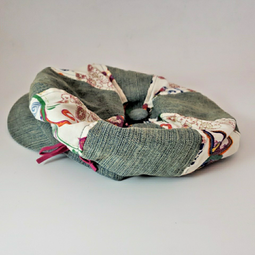 Girls Children's Place Denim Multi-Color Newsboy Cap Size 7-8 - Picture 2 of 7