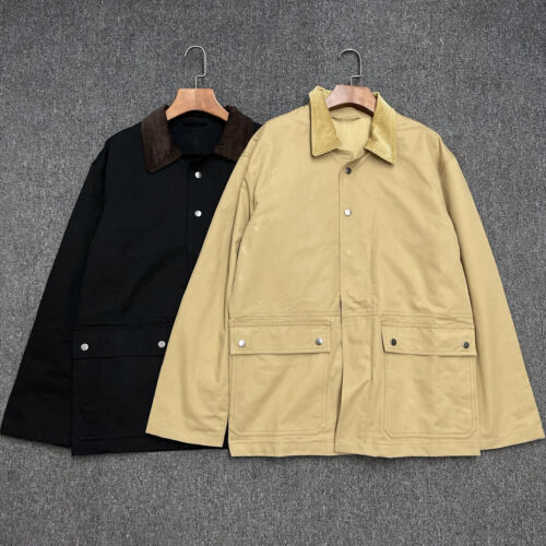 Womens loose cotton autumn/winter new retro casual lapel jacket THE ROW - Picture 7 of 25