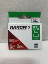 Arrow 215 JT21 Thin Wire Staples for Staple Guns and Staplers  5/16 in 1000-Pack