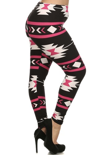 Womens Plus Size Graphic Print Pattern Buttery Soft Leggings - Picture 182 of 228