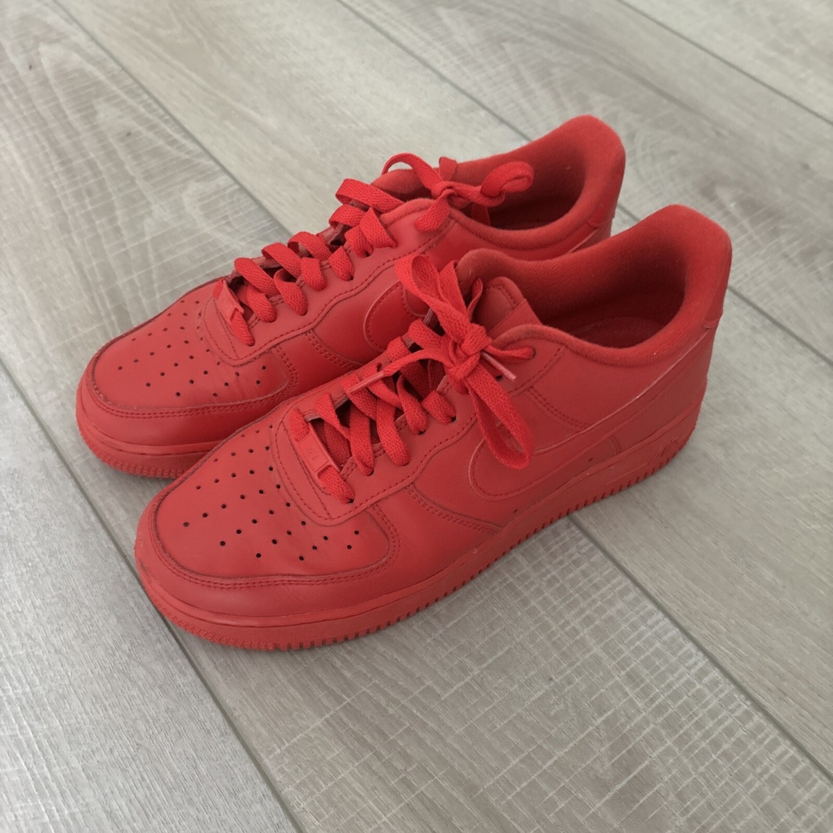 Nike Air Force Triple Red EUC CW6999-600 Sneakers Low Tennis Shoes