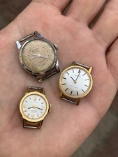 3 Vintage Ladies Watches Timor, Jaquet Droz, Tissot NEED REPAIR!