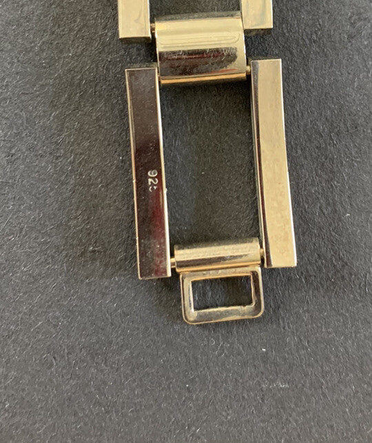 Rectangular  Open Boxes 925 Silver Bracelet 1.1 oz - image 9