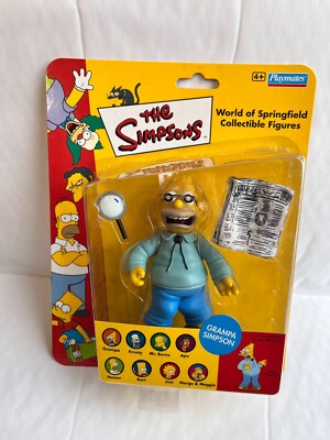PLAYMATES INTERAKTIV DIE SIMPSONS SERIE 1 GRAMPA SIMPSON SPIELZEUG WOS UK EXKLUSIV
