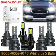 Per Ford Expedition 2003-2006 6X Fari LED Faro Proiettore Fendinebbia Alto Basso Z8