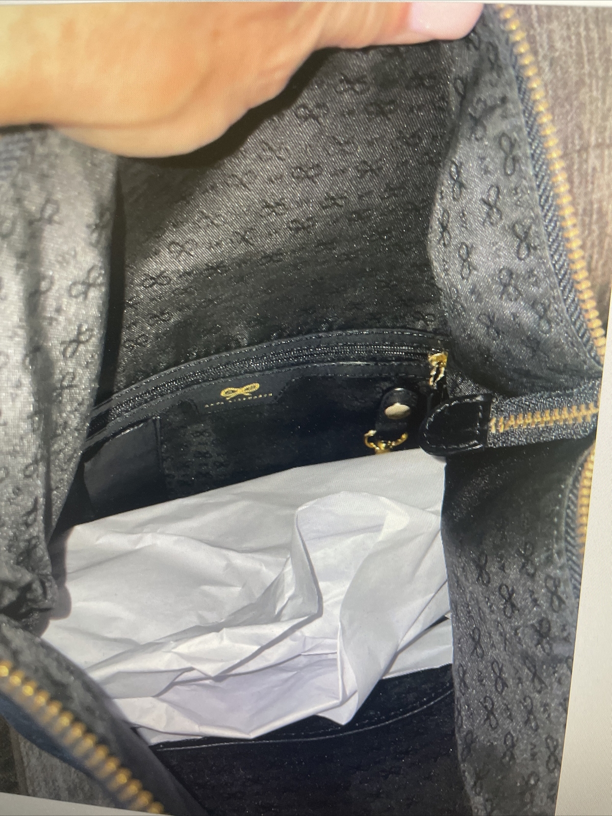 Anya hindmarch Crossbody Bag Black Leather eBay