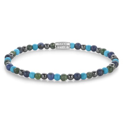 REBEL & ROSE Schmuck Damen-Armband Blue Nights 4 mm RR-40148-S-S