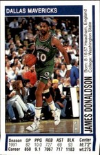 1991-92 Panini Basketball Figure #46 Dallas Maverick James Donaldson