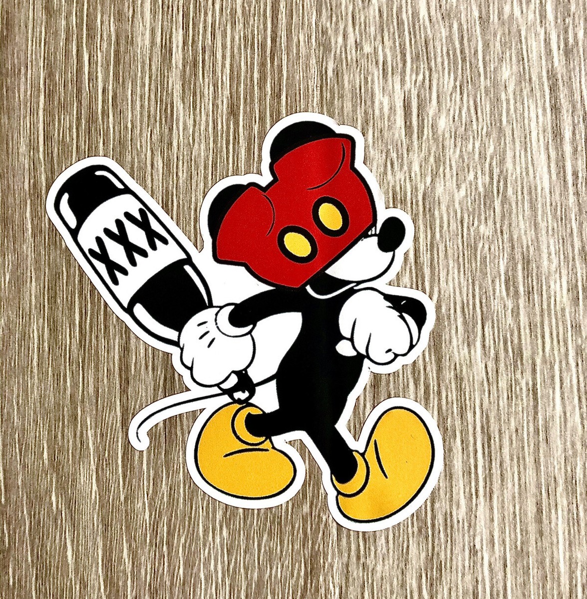 Mickey Mouse Sticker - Punk Rock Heavy Metal | eBay