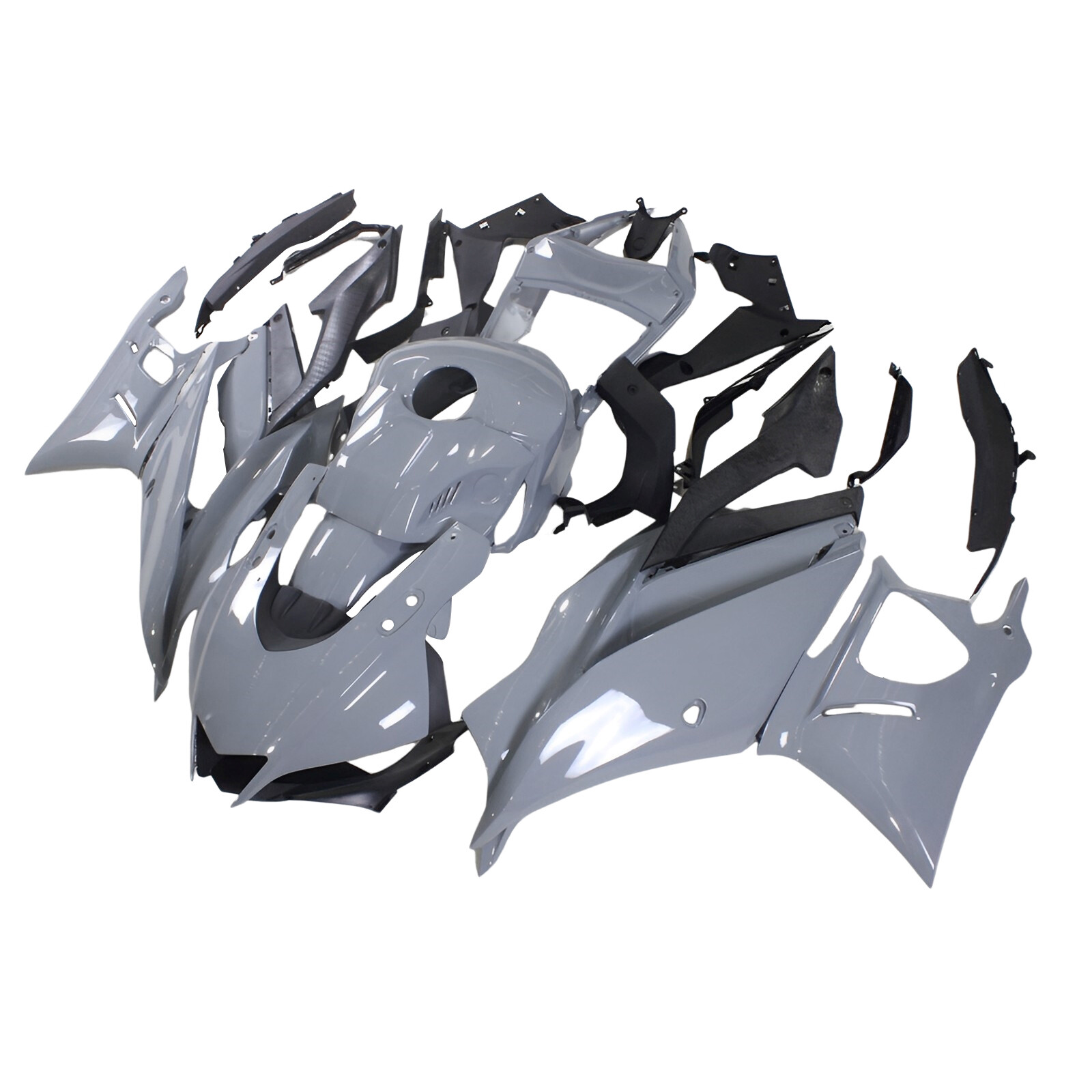 Gloss Nardo Gray Bike Bodywork For Yamaha YZF R3 R25 2019 2020 2021 ABS Fairings