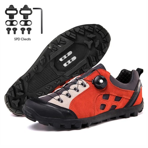 Winter MTB Cycling Sneaker with SPD-SL Cleat Men's Off-Road Bicycle Outdoor Shoe - Picture 21 of 34