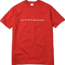 Supreme What We Want Tee Red S S/S 15