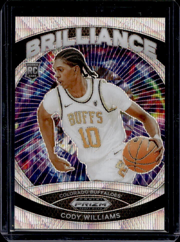 2024 Panini Prizm Draft Picks Collegiate Cody Williams Brilliance RC Wave #/99