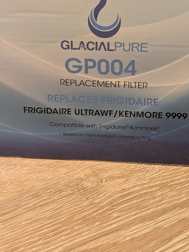 2 Glacial Pure Refrigerator Replacement Water Filter Model GP004 New - Picture 2 of 3