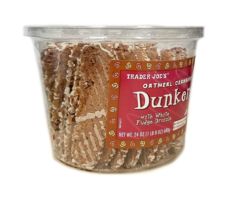 2 x Trader Joe's Haferflocken Cranberry Dunkers mit weißem Fudge Nieselregen je 24 Unzen - Bild 4 von 5